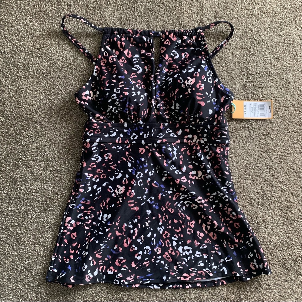 Kona Sol Multicolor Animal Print Tankini Size XS